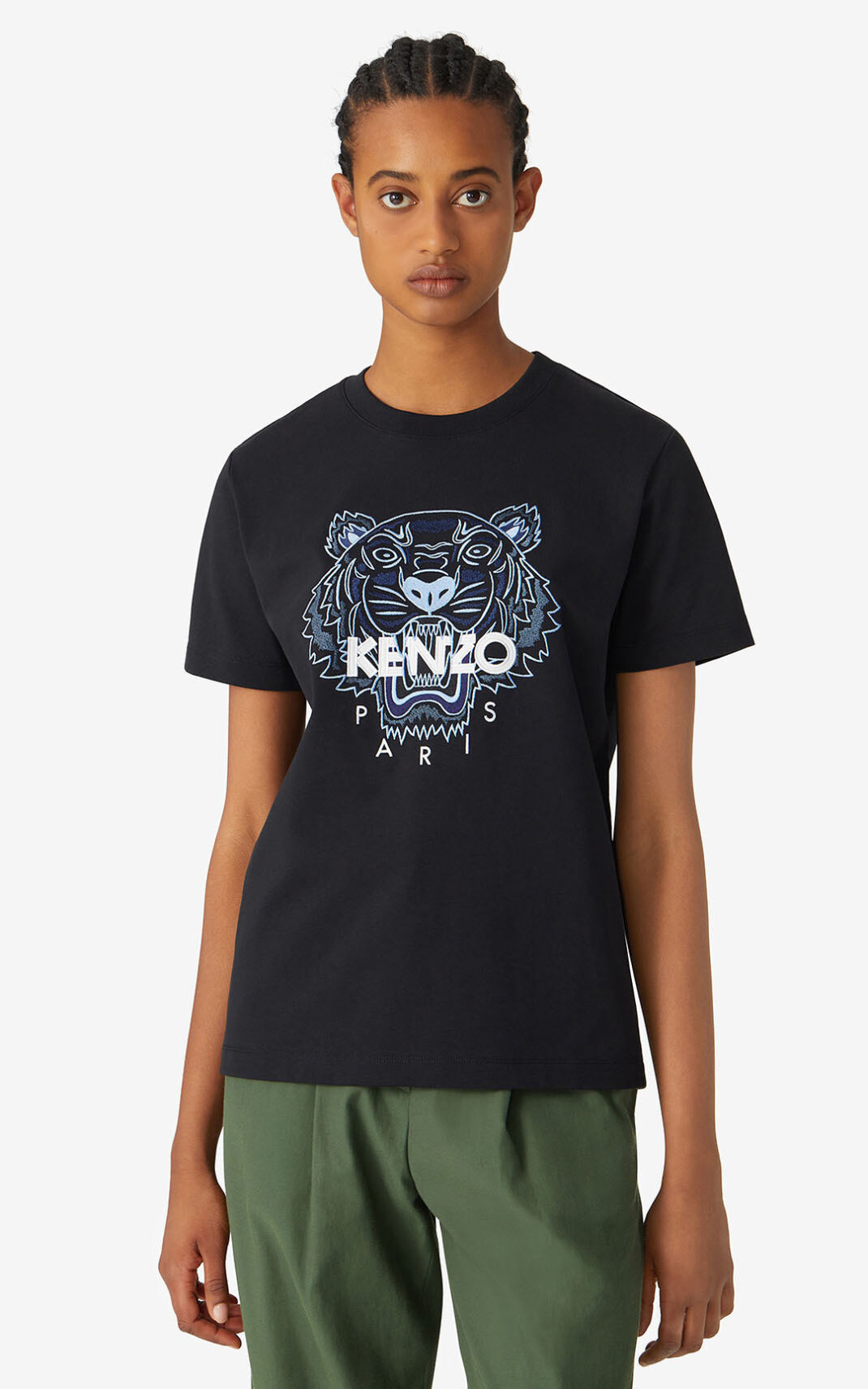 Kenzo Loose Tiger Póló Női Fekete | ID.983568